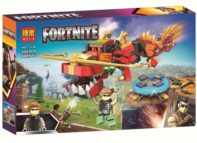 Bela Fortnite 11126 Конструктор "Дракон" Фортнайт (Аналог LEGO)