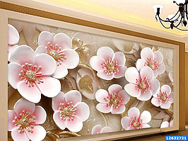 Фотообои печать "Розовые цветы"