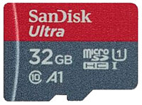 MicroSD карта памяти SDSQUNC-032G-ZN3MN на 32 Гб для потокового видео.