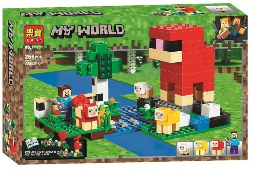 Bela My World 11361 Конструктор "Шерстяная ферма" Майнкрафт (Аналог LEGO 21153)