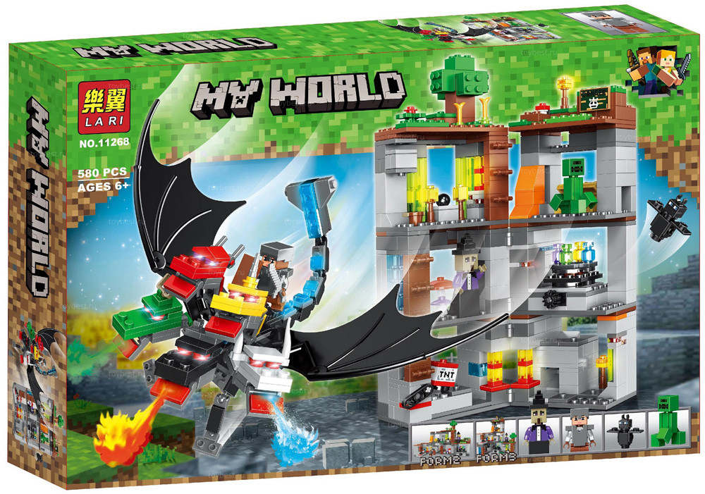 Bela My World 11268 Конструктор "Пятиглавый Король Драконов" Майнкрафт (Аналог LEGO)