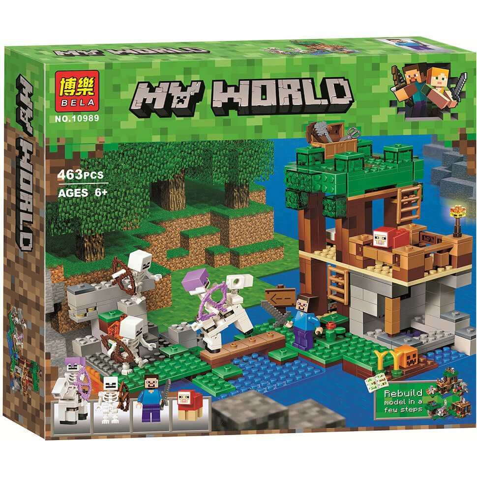 Bela My World 10989 Конструктор "Нападение армии скелетов" Майнкрафт (Аналог LEGO)