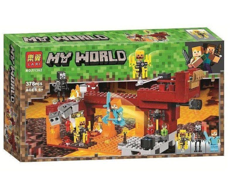 Bela My World 11362 Конструктор "Мост Ифрита" Майнкрафт (Аналог LEGO 21154)