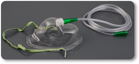 Маска кислородная силиконовая  многоразовая №2, детская.