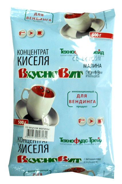 Кисель ВкусноВит, 0.5 кг (Смородина, Клюква) - фото 1 - id-p2281366