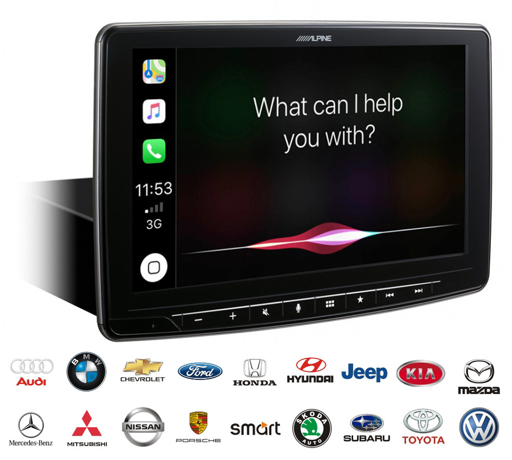 Автомагнитола Alpine ILX-F903D - цифровой мультимедийный ресивер DAB + с 9-дюймовым сенсорным экраном WVGA.