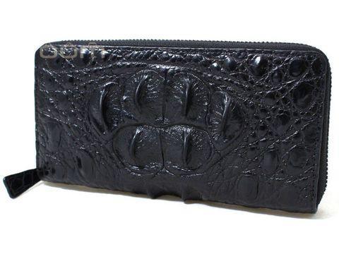 Клатч-портмоне мужской на молнии с эффектом мятой «турецкой» кожи 1809-208 (Черный), фото 2