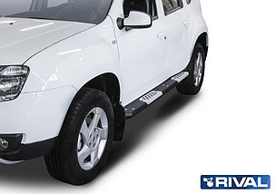 Пороги + комплект крепежа, RIVAL, Renault Duster 2011-2015-2020, фото 3