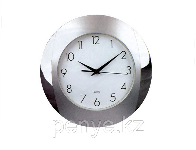 Настенные часы серые пластиковые - фото 1 - id-p80245647