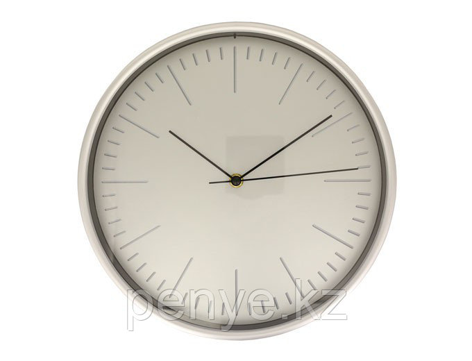 Настенные часы серебристые пластиковые - фото 1 - id-p80245654