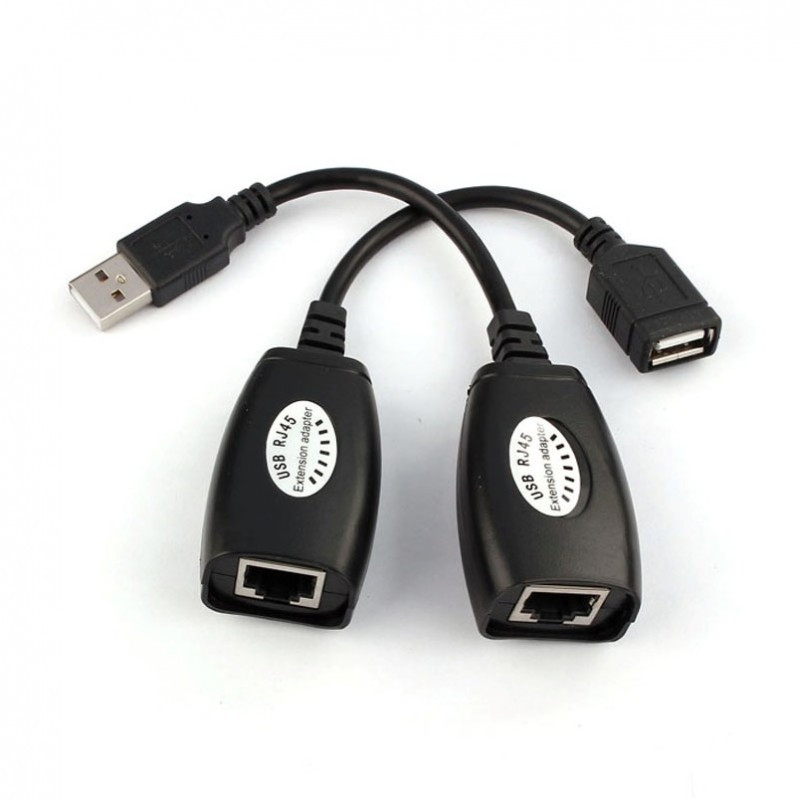 USB удлинитель по витой паре до 40 метров (USB - RJ-45 Extension adapter) - фото 3 - id-p80246979