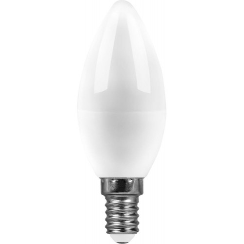Лампа светодиодная филамент (11W) 230V E14 2700K филамент С35 матовая