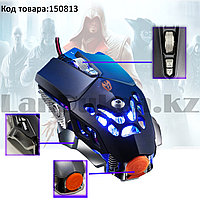 Проводная игровая мышь металлическая оптическая световая LED USB 6 кнопок 3200 dpi Eweadn T09 Edifier mouse