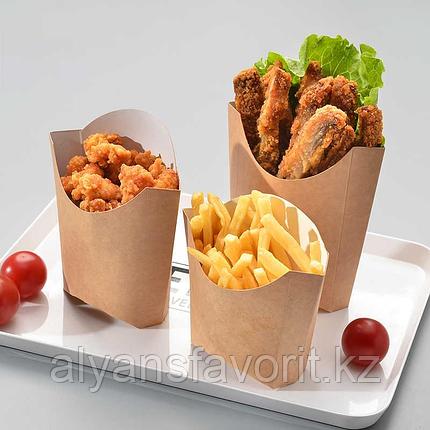 Коробка для картофеля фри Eco Fry M, размер 50*100*120 мм. РФ, фото 2