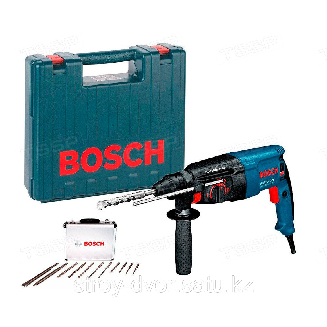 Перфоратор Bosch GBH 2-28 SDS PLUS + набор буров 0615990L2U - фото 1 - id-p80313080