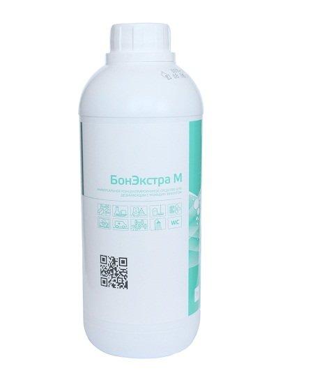 БонЭкстра М (1л) Концентрированное дезинфицирующее средство с моющим эффектом.