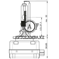 66350 Ксеноновая лампа D3R 42V 35W XENARC ORIGINAL уп.1шт. - фото 3 - id-p80313160