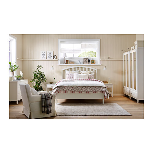 Кровать каркас ТИССЕДАЛЬ белый Лонсет 180x200 ИКЕА, IKEA - фото 2 - id-p80315592