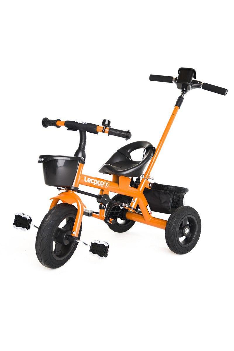 Трёхколёсный велосипед с ручкой NINO T-100 Orange ,,LECOCO Italy''