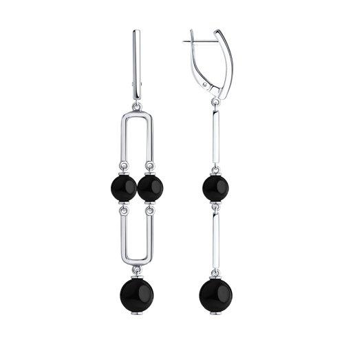 Серьги из серебра с агатами SOKOLOV 83020077