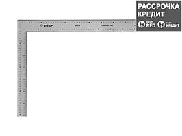 Угольник столярный ЗУБР 3434-61_z01, ЭКСПЕРТ, цельнометаллический, гравированная шкала (шаг 1мм), 600 х 400 мм