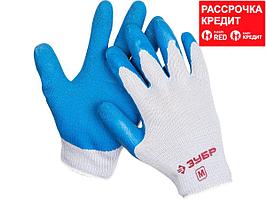 ЗУБР СУПЕРПРОЧНЫЕ, размер M, рельефные особопрочные противоскользящие перчатки (11260-M)