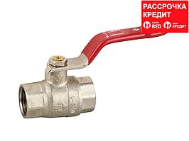 Шарлы БИЗОН краны 5/4"ана-ана" толық ұңғылы, тұтқасы, никельмен қапталған жез (51350-N-5/4)