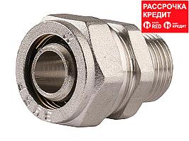 Соединитель ЗУБР с наружной резьбой, цанга-штуцер, 1/2"х20х2,0 мм, никель (51401-20-1/2)