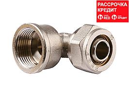 Ішкі бұрандасы бар БИЗОН бұрышы, цанга-гайка, 1/2"х16х2,0 мм, никель (51410-16-1/2)