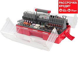 Кейстегі шағын қондырмалар жинағы бар электрлік БИЗОН гравері, 242 дана (ЗГ-130ЭК Н242)