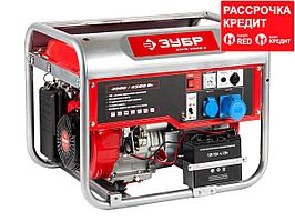 Бензиновый генератор с электростартером, 4500 Вт, ЗУБР (ЗЭСБ-4500-Э)