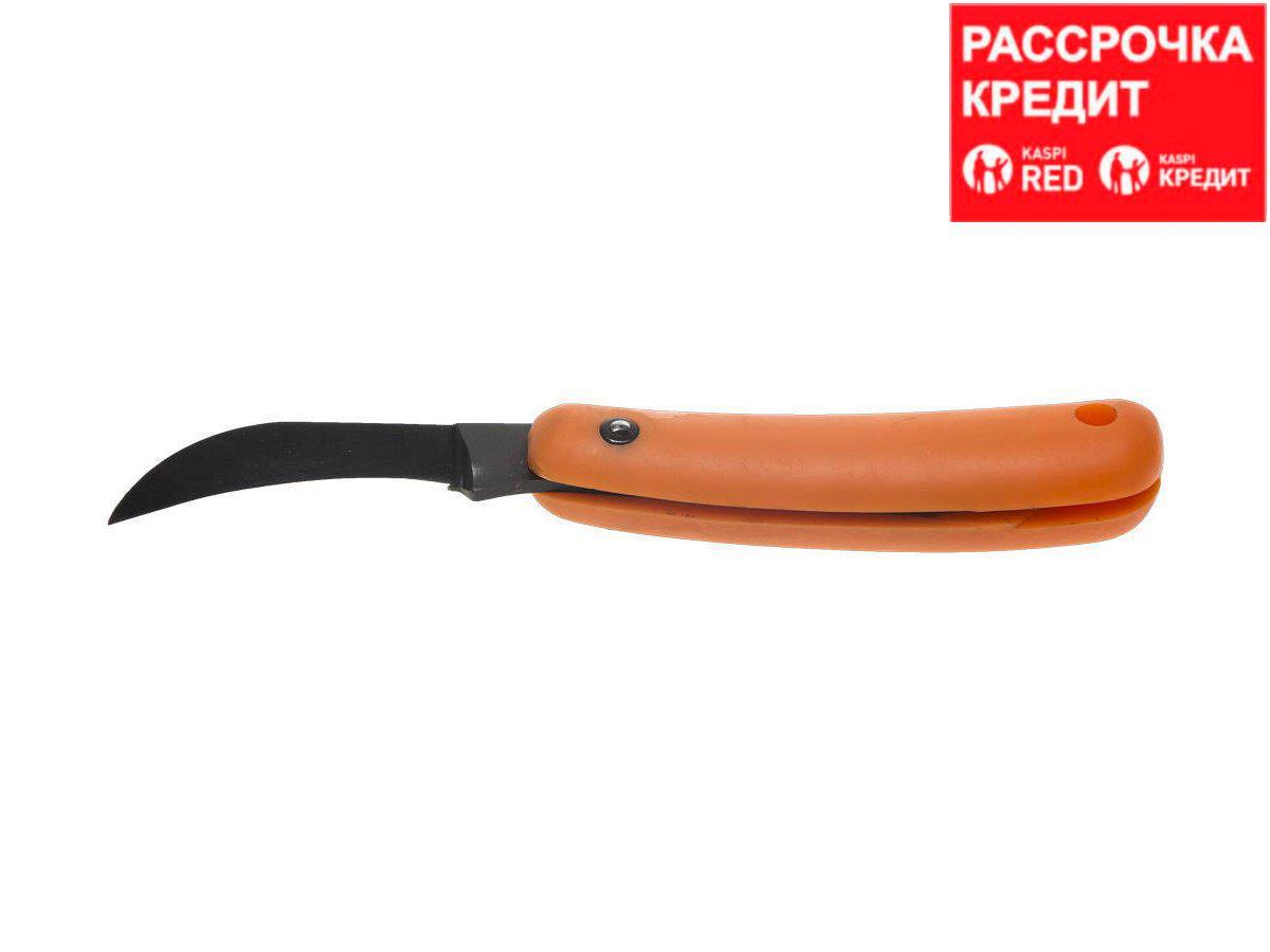 Нож для садовых работ, складной с пластмассовой ручкой (0970)