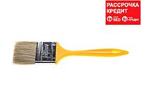 Кисть плоская STAYER "UNIVERSAL-MASTER", светлая натуральная щетина, пластмассовая ручка, 63мм (0107-63_z01)