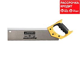 Ножовка для стусла c усиленным обушком (пила) 350 мм, 12 TPI, прямой зуб, для точного реза, STAYER, COBRA 12