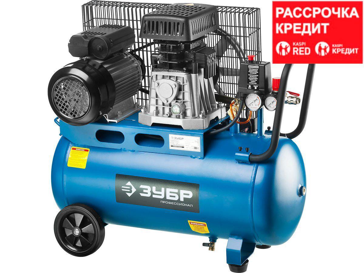 Компрессор воздушный ременной, 360 л/мин, 50 л, 2200 Вт, ЗУБР (ЗКПМ-360-50-Р-2.2)