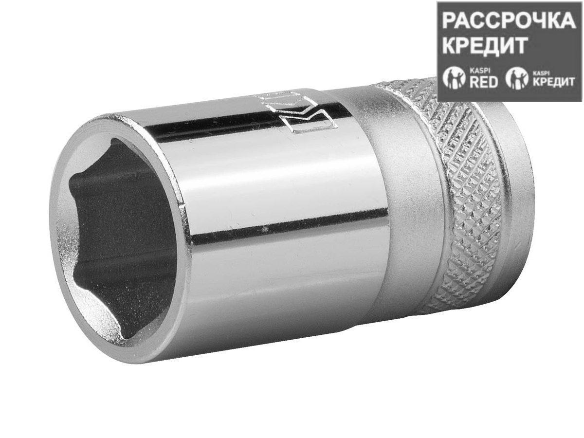 Торцовая головка KRAFTOOL "INDUSTRIE QUALITAT", Cr-V, FLANK, хромосатинированная, 1/2", 15 мм (27805-15_z01)