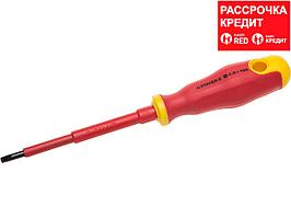 Отвертка STAYER "PROFI" "ELECTRO" диэлектрическая до 1000В, двухкомп рукоятка, SL 5,5 х 125мм