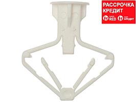 Дюбель полипропиленовый, тип "Бабочка", для пустотелых конструкций, 10 х 50 мм, 100 шт, ЗУБР (4-301325)