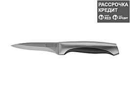 Нож LEGIONER "FERRATA" овощной, рукоятка с металлическими вставками, лезвие из нержавеющей стали, 90мм (47948)