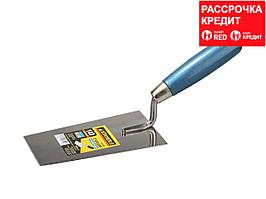 Кельма STAYER "PROFI", "трапеция", нержавеющее полотно, деревянная рукоятка, 140мм (0830-14)