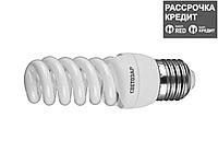 Энергосберегающая лампа, СВЕТОЗАР, КОМПАКТ спираль,цоколь E27(стандарт),Т2,теплый белый свет(2700