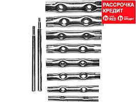 Набор DEXX: Ключи трубчатые, 6-22мм, 10 предметов (27192-H10)