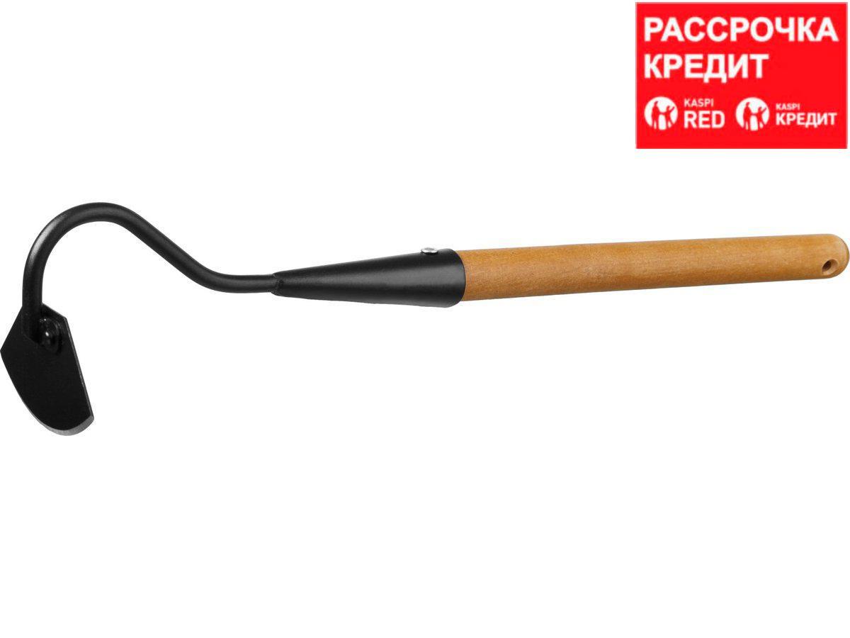 Мотыжка радиусная "PROLine", с тулейкой, с деревянной ручкой, GRINDA 421520, 65х115х580мм (421520) - фото 1 - id-p49800812