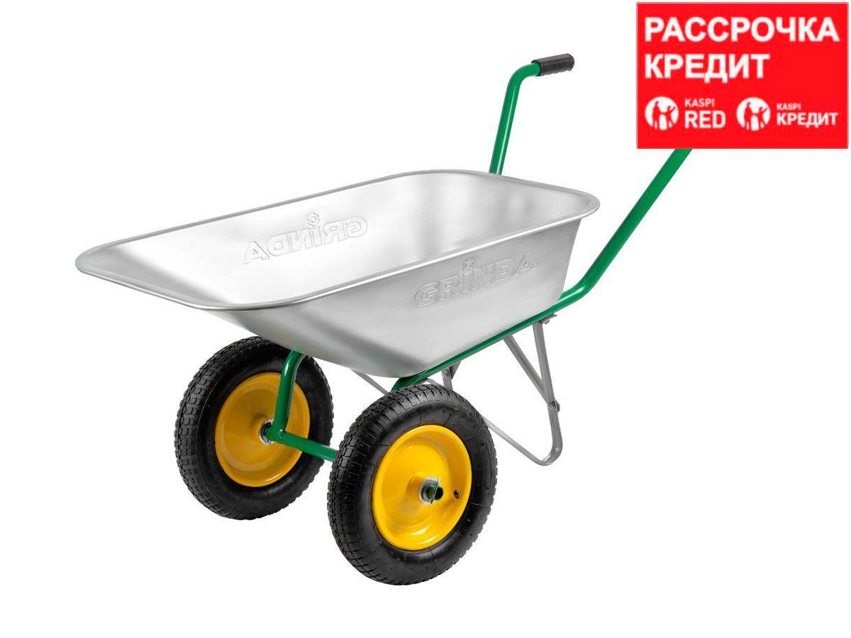 Купить Тачка садовая двухколесная GRINDA 422400, 80 литров в Алматы от ...