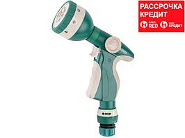 RACO 437C 8 режимов, курок спереди, пистолет поливочный пластиковый с TPR, с соединителем 1/2" (4255-55/437C)