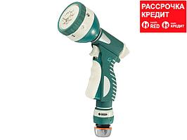 RACO 341C 8 режимов, пистолет поливочный металлический с TPR, с соединителем 1/2" (4256-55/341C)