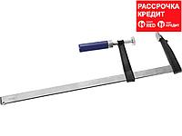 Струбцина DEXX 3205-120-500, тип F, деревянная ручка, стальная закаленная рейка, 120х500 мм