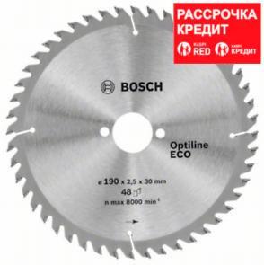 Пильный диск Bosch Optiline Wood ECO 190х30, Z48, фото 1