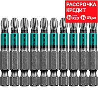 Optimum Line Биты, PH3, 50 мм, тип хвостовика E 1/4", 10 шт в блистере, KRAFTOOL (26122-3-50-10)