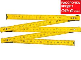 Метр STAYER "MASTER" складной деревянный, 1м (3422-1_z01)